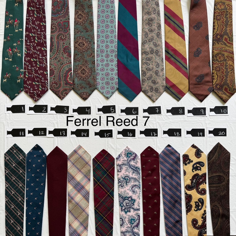 Vintage Ferrel Reed Silk Ties - NWT/Pre-Owned Classic Menswear 80s, 90s, Y2K